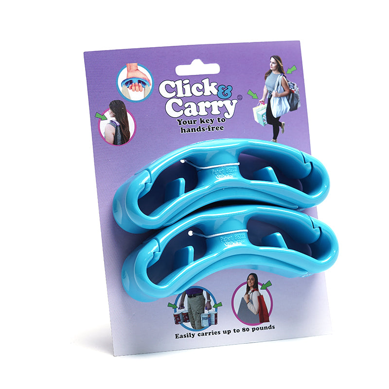 Click & Carry 2-Pack [Blue] Bag Handle