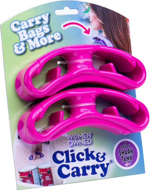 Click & Carry 2-Pack [Pink] Bag Handle
