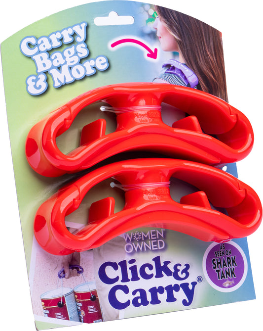 Click & Carry 2-Pack [Red] Bag Handle