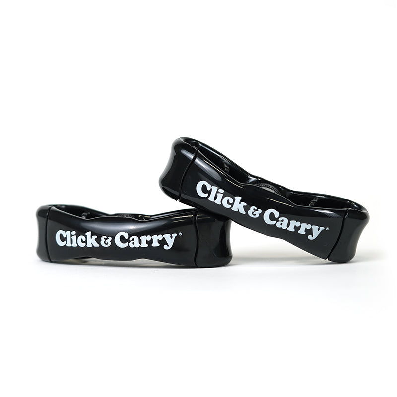 Click & Carry 2-Pack [Black] Bag Handle – clickandcarry