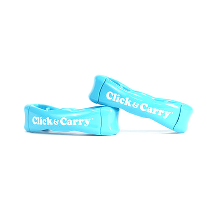 Click & Carry 2-Pack [Blue] Bag Handle